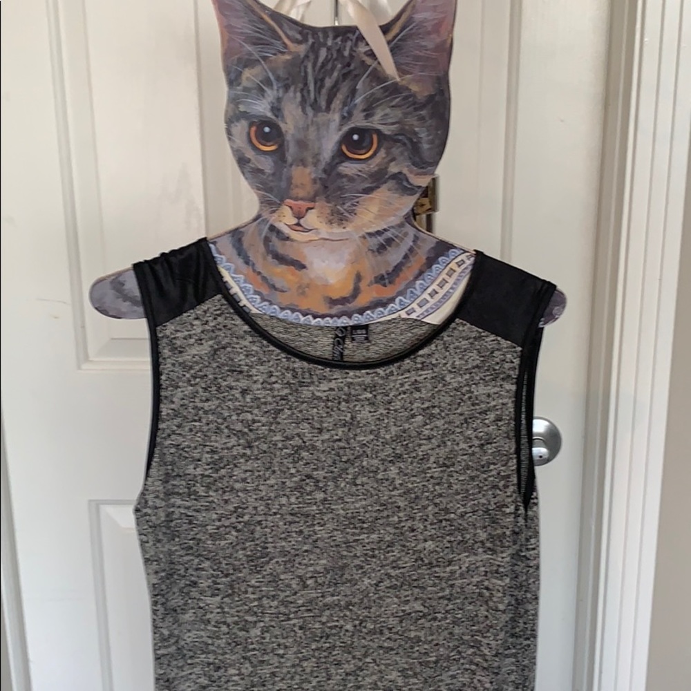Grey and Black bodycon dress